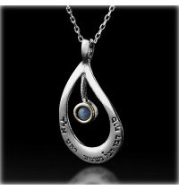 Kabbalah Necklace with Sapphire